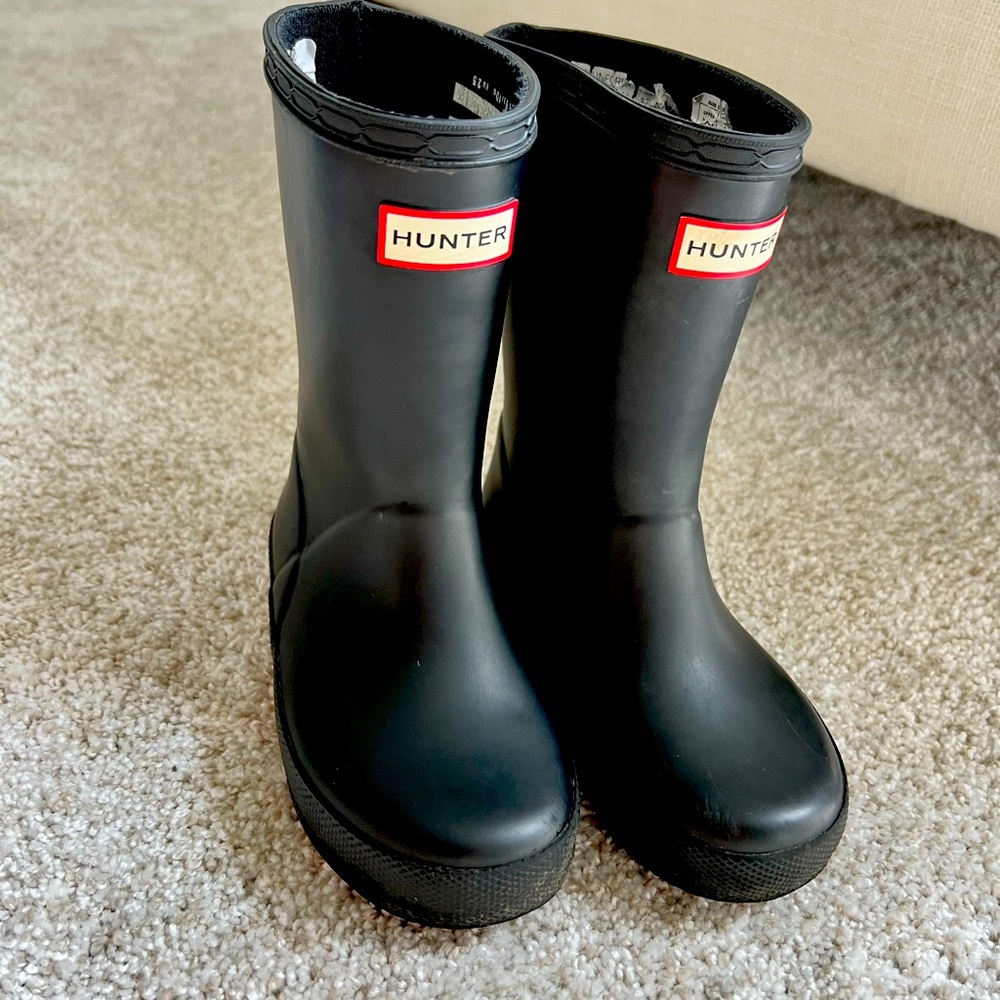Unisex Black Toddler Hunter rain boots